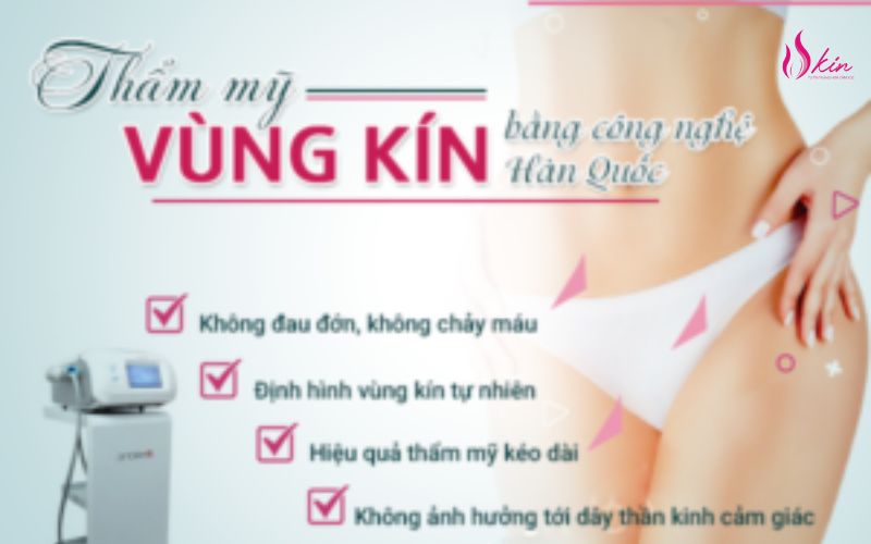ưu điểm thẩm mỹ vùng kín tại Vkin